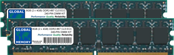8GB (2 x 4GB) DDR2 667MHz PC2-5300 240-PIN ECC DIMM (UDIMM) MEMORY RAM KIT FOR COMPAQ SERVERS/WORKSTATIONS - Click Image to Close